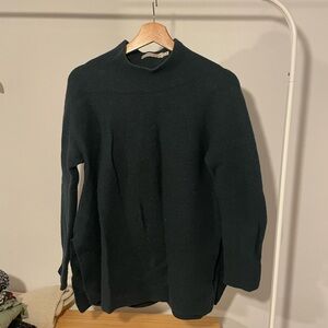 Elegant Dark Green Turtleneck Sweater for Women